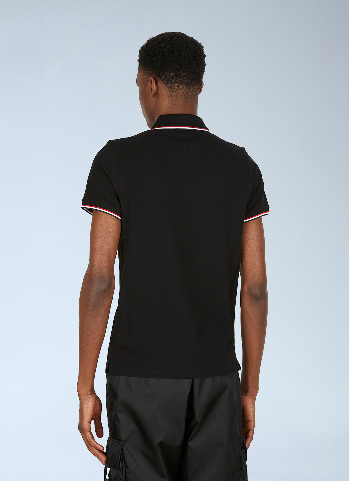 Moncler Moncler Men Stripe Trims Polo Shirt
