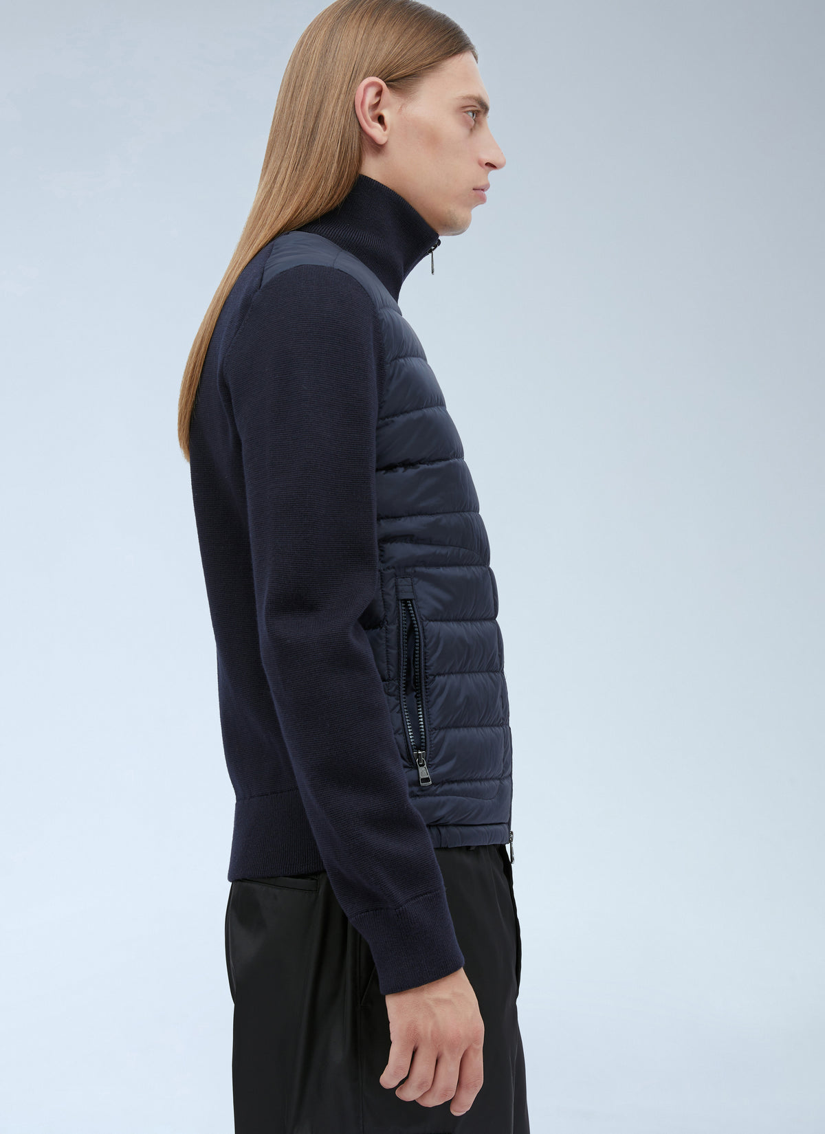 Moncler Men Logo Patch Zip-Up Cardigan