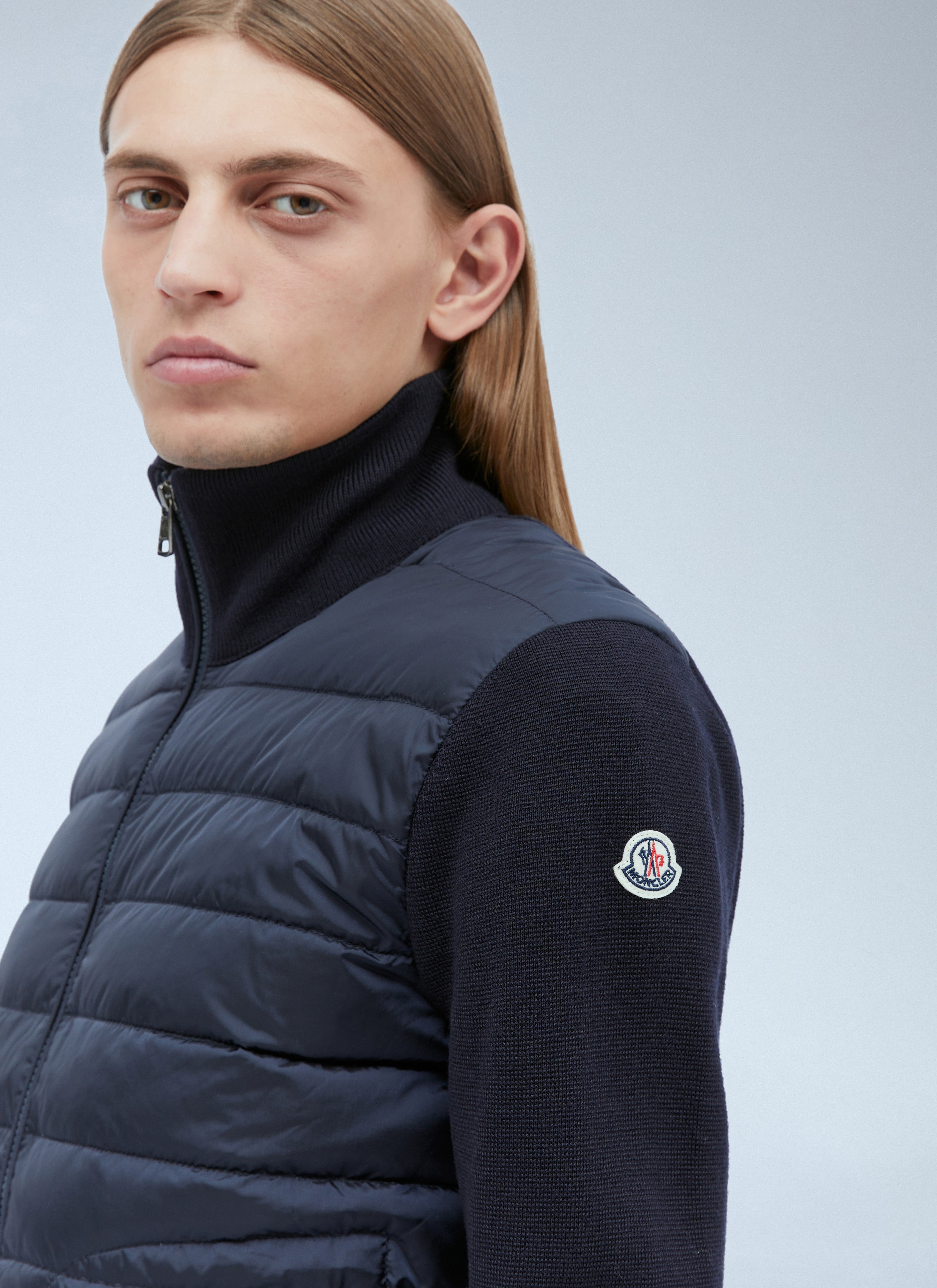 Moncler Men Logo Patch Zip-Up Cardigan – Bluefly