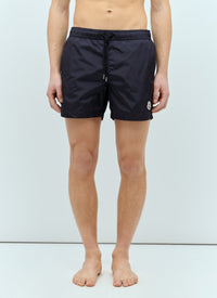 Moncler Moncler Men Logo Patch Swim Shorts