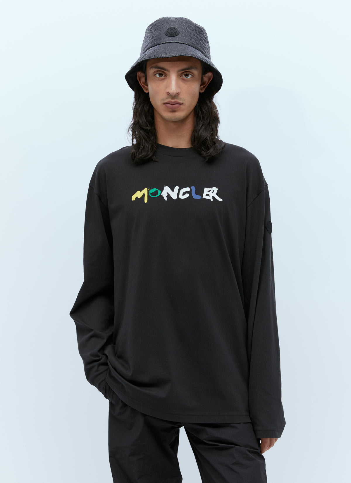 Moncler Moncler Men Logo Patch Bucket Hat