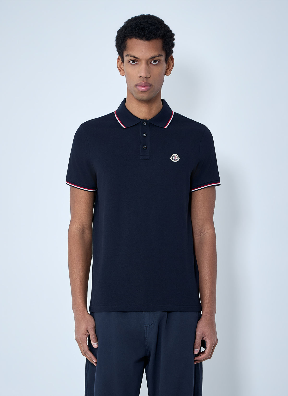 Moncler Moncler Men Logo Patch Polo Shirt