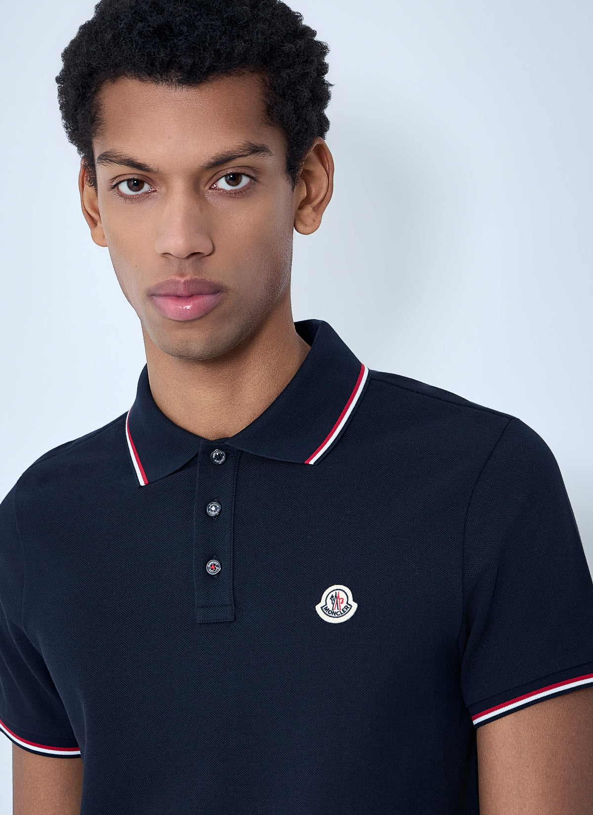 Moncler Moncler Men Logo Patch Polo Shirt