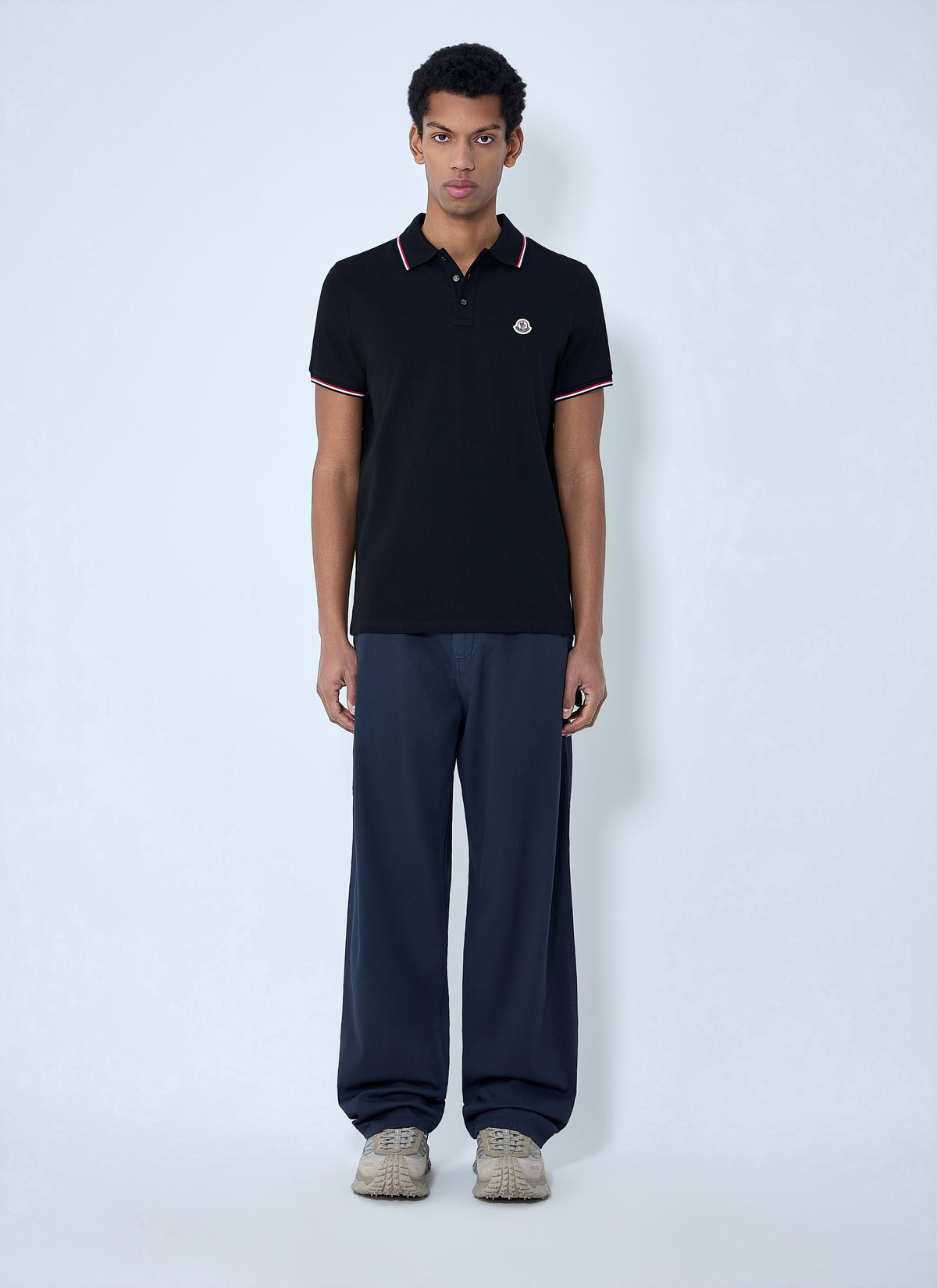 Moncler Men Logo Patch Polo Shirt