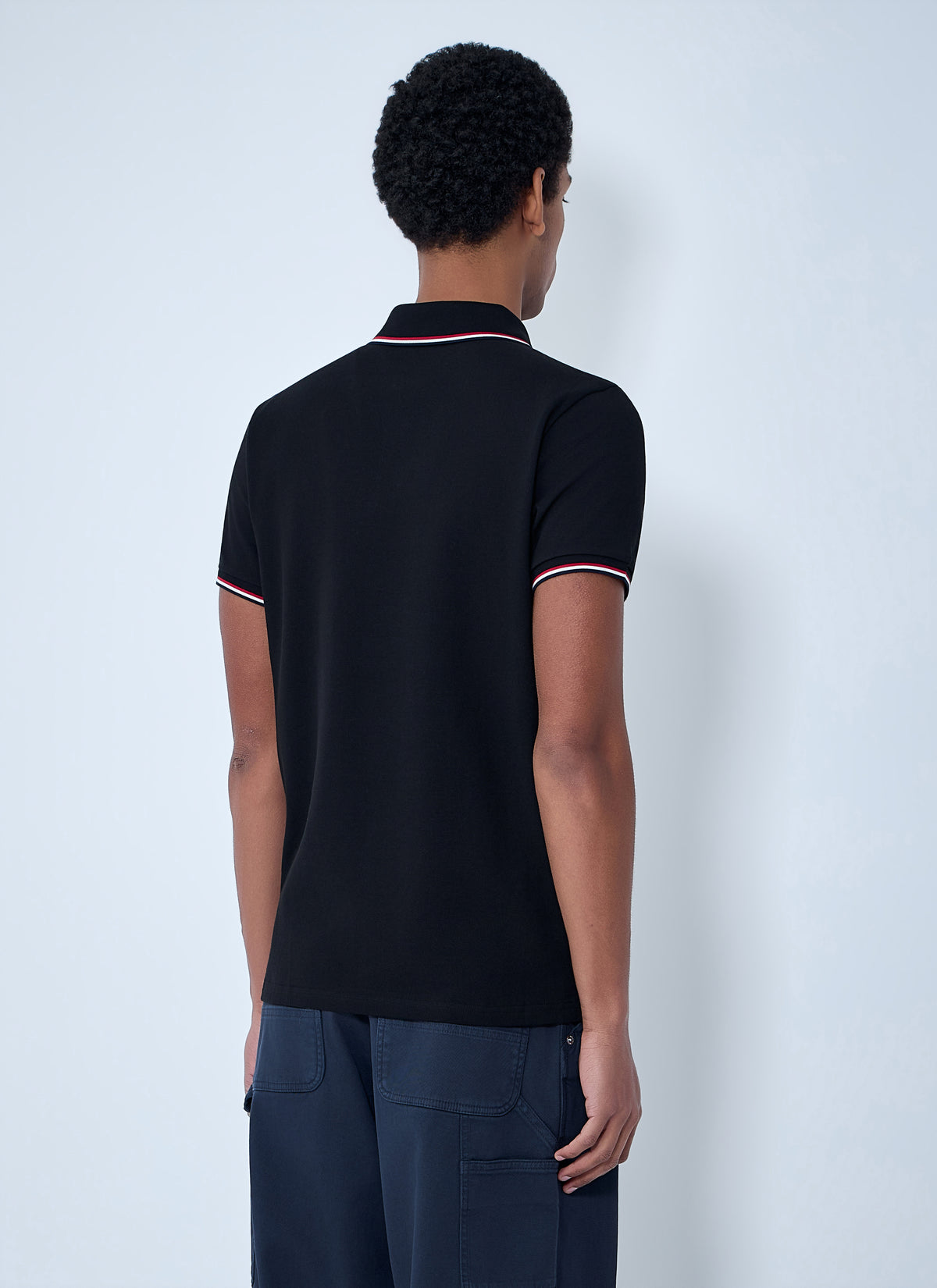 Moncler Men Logo Patch Polo Shirt