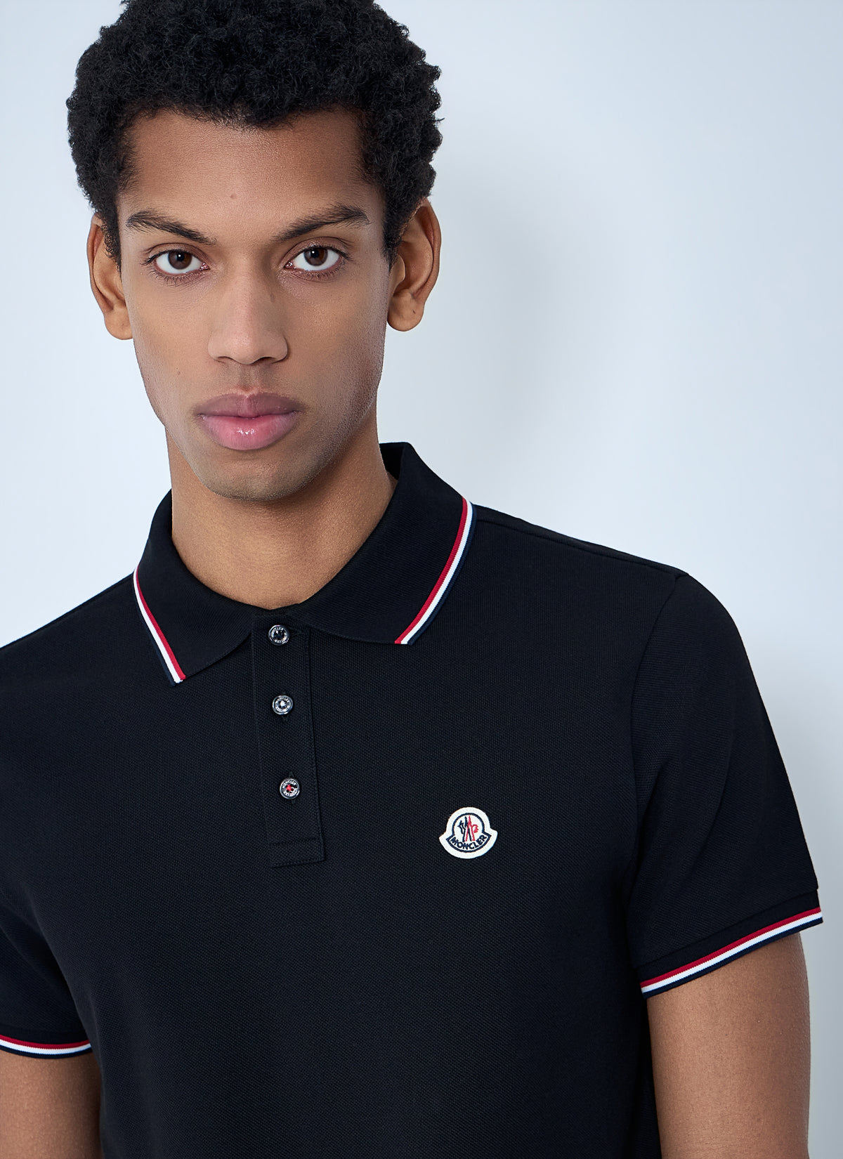Moncler Men Logo Patch Polo Shirt