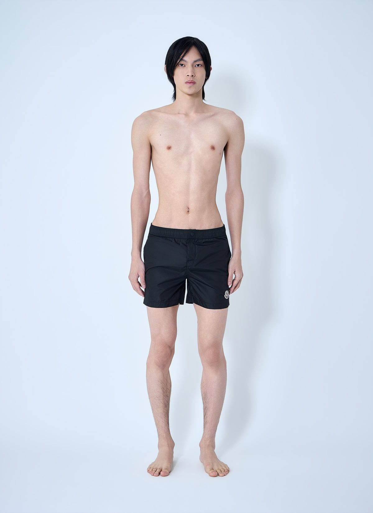 Moncler Men Elastic Waist Swim Shorts