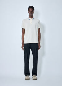 Moncler Men Polo Shirt With Contrast Collar