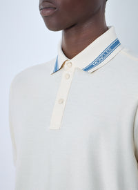 Moncler Men Polo Shirt With Contrast Collar