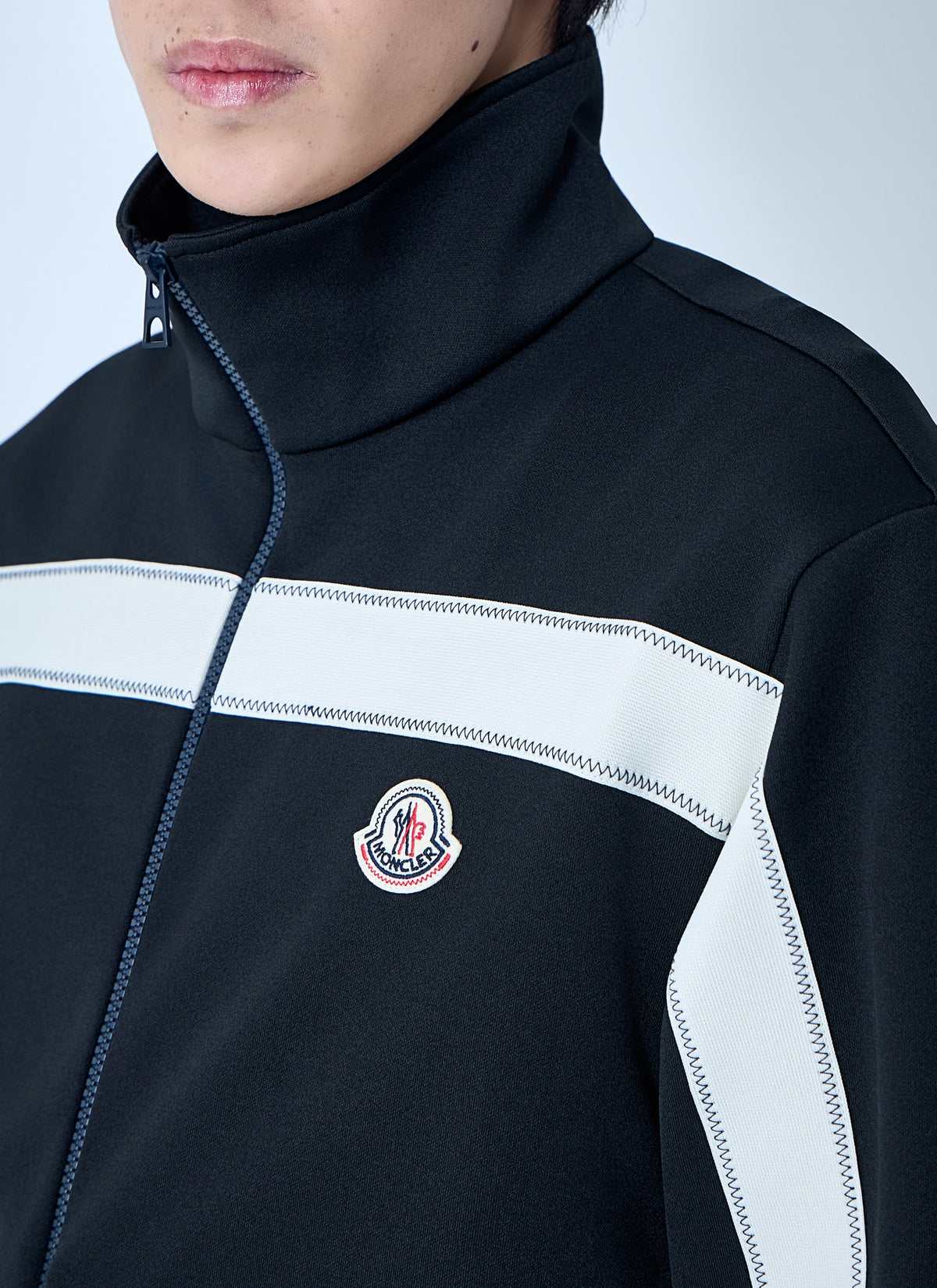 Moncler Men High-Neck Zip Jacket
