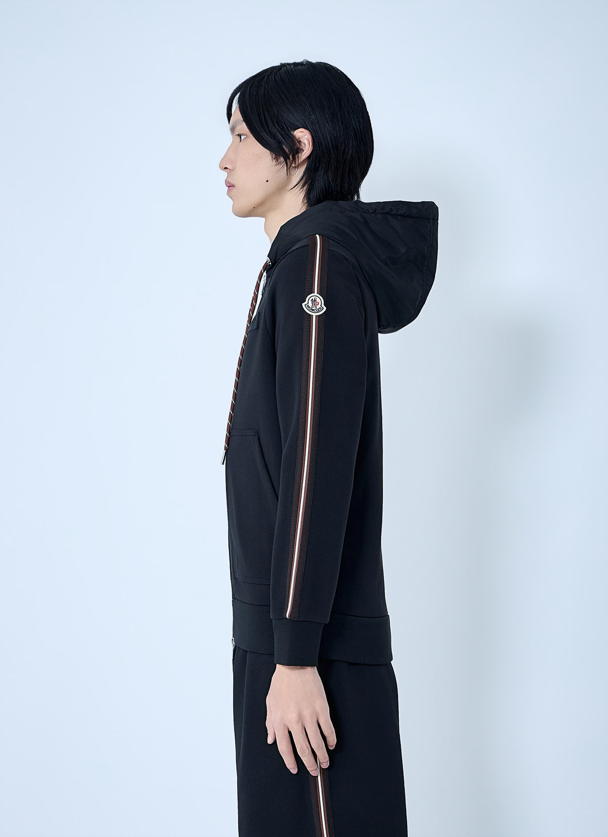Moncler Men Zip-Up Hoodie With Logo Detail