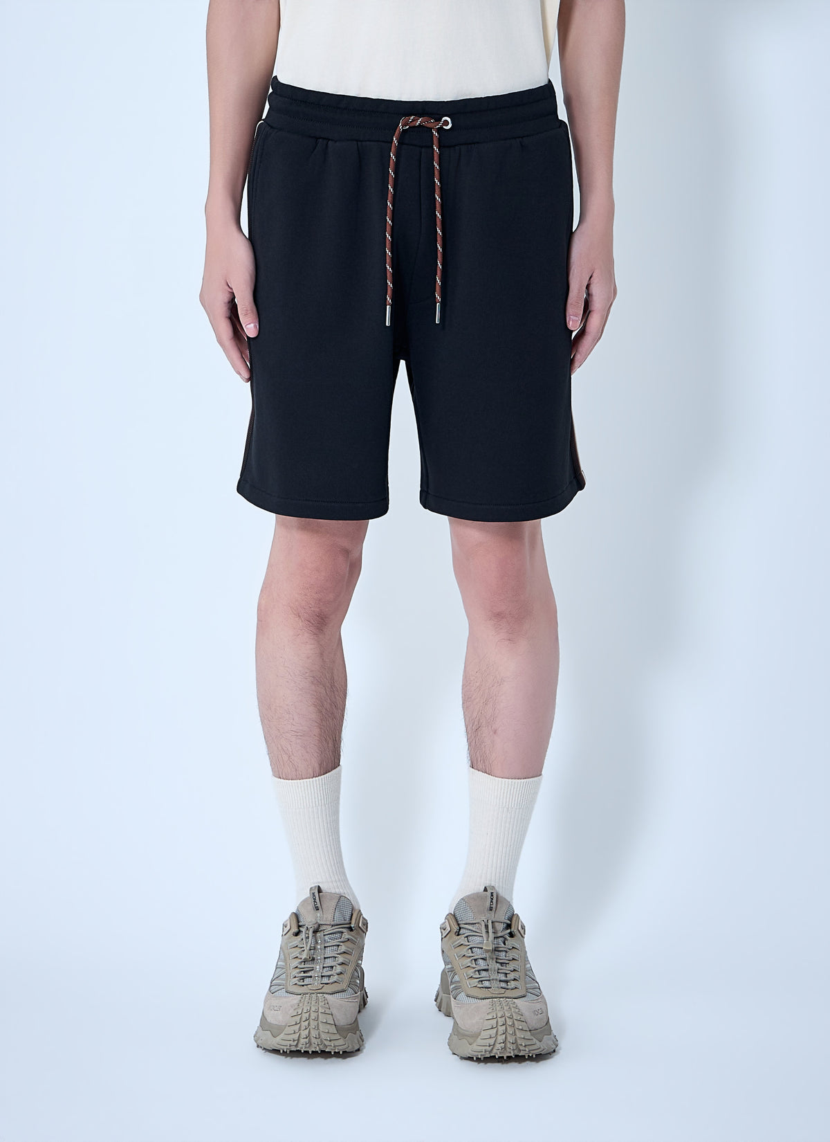 Moncler Men Drawstring Jersey Shorts