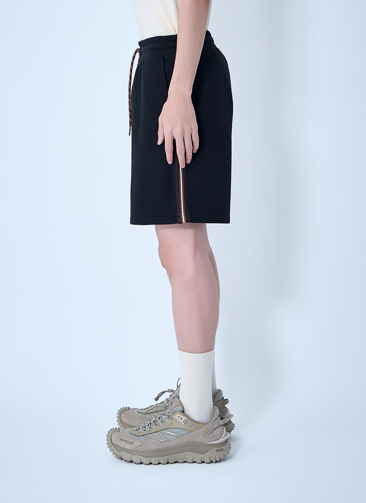 Moncler Men Drawstring Jersey Shorts