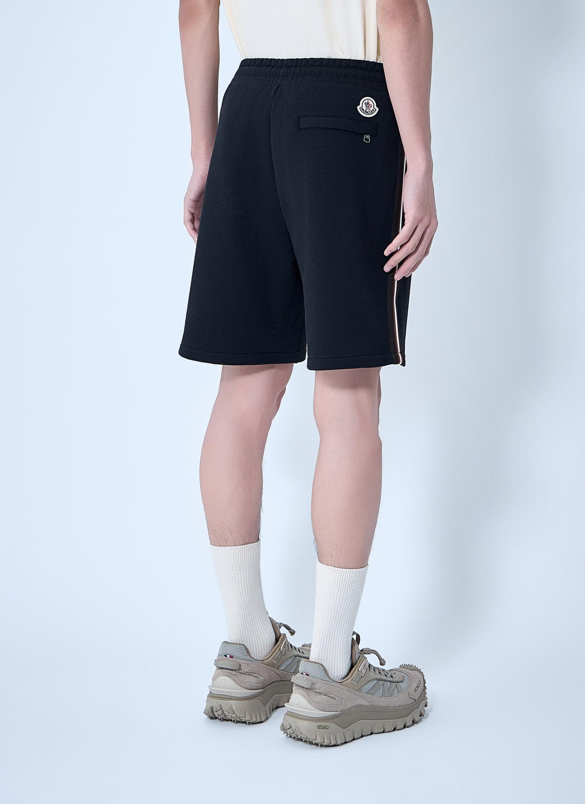 Moncler Men Drawstring Jersey Shorts