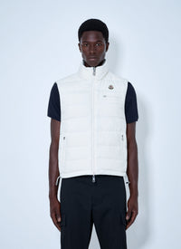 Moncler Men Gienah Reversible Wool Blend Down Gilet