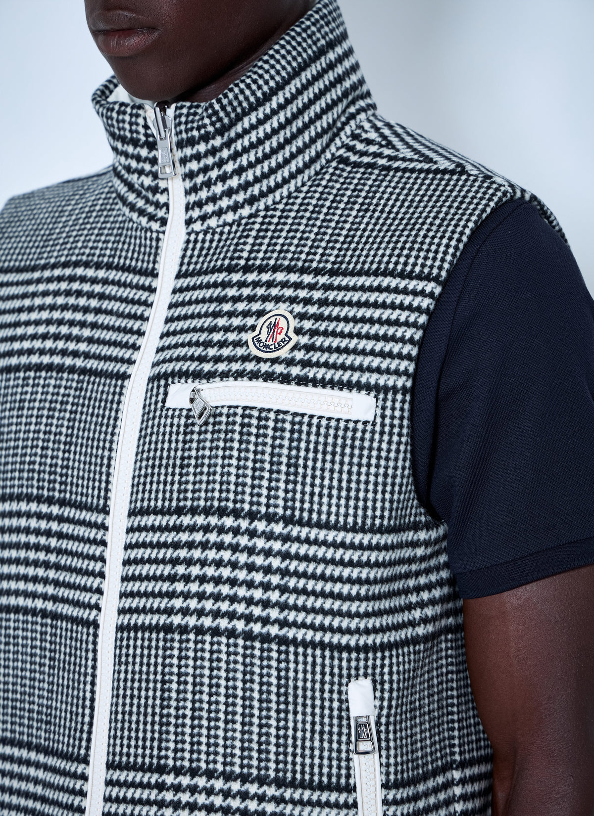 Moncler Men Gienah Reversible Wool Blend Down Gilet