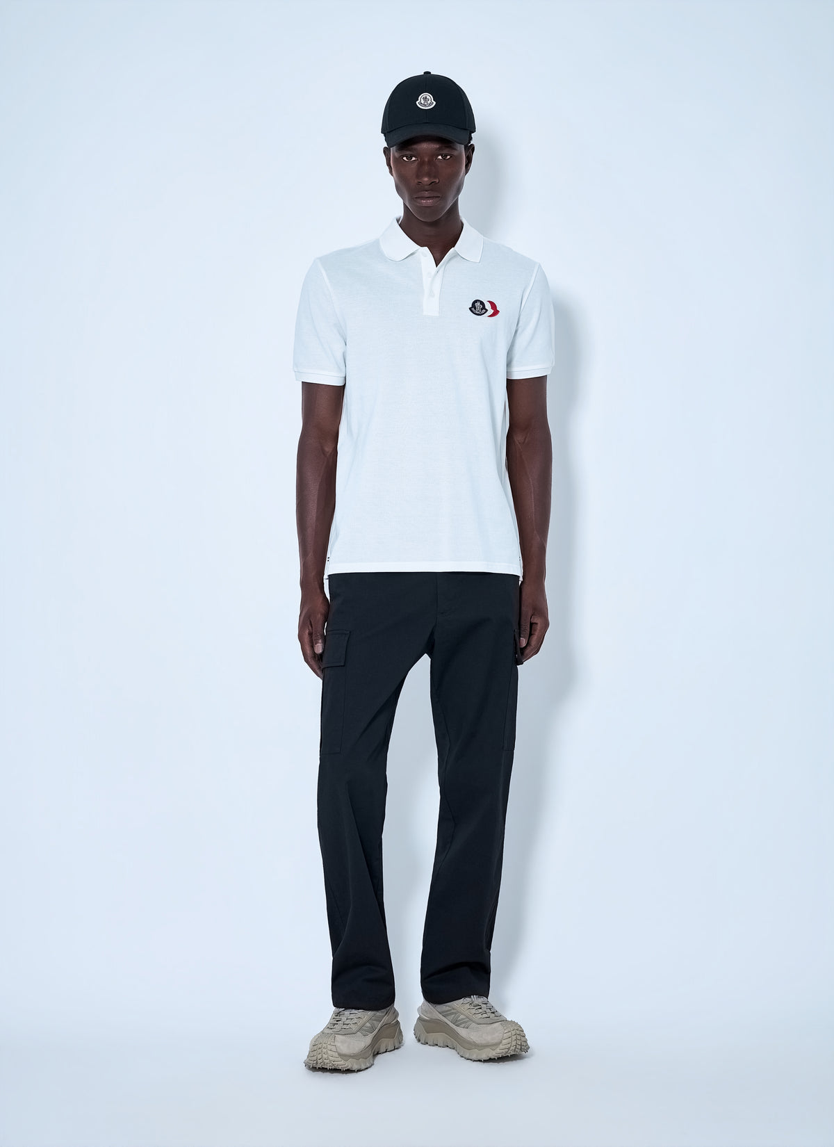 Moncler Moncler Men Piqué Polo Shirt With Logo Embroidery