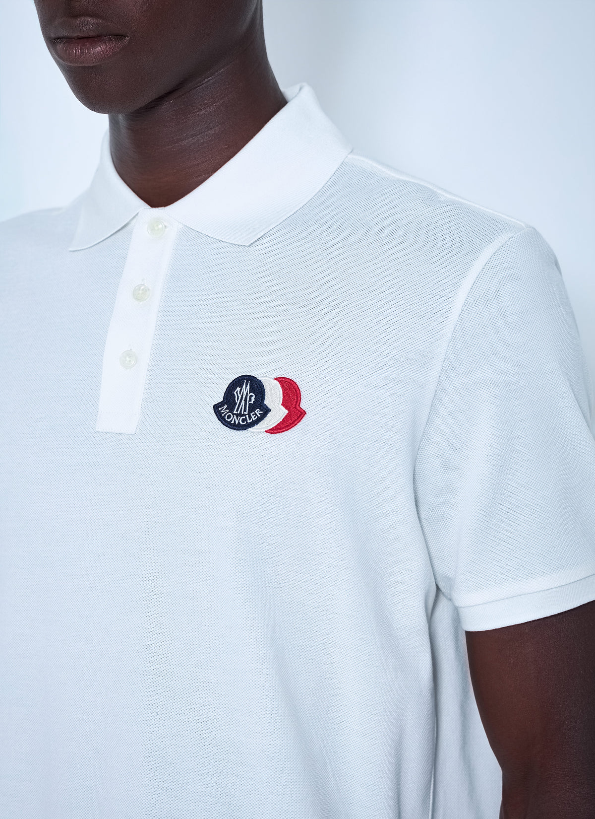 Moncler Moncler Men Piqué Polo Shirt With Logo Embroidery