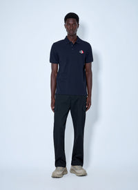 Moncler Men Polo Shirt With Embroidered Logo
