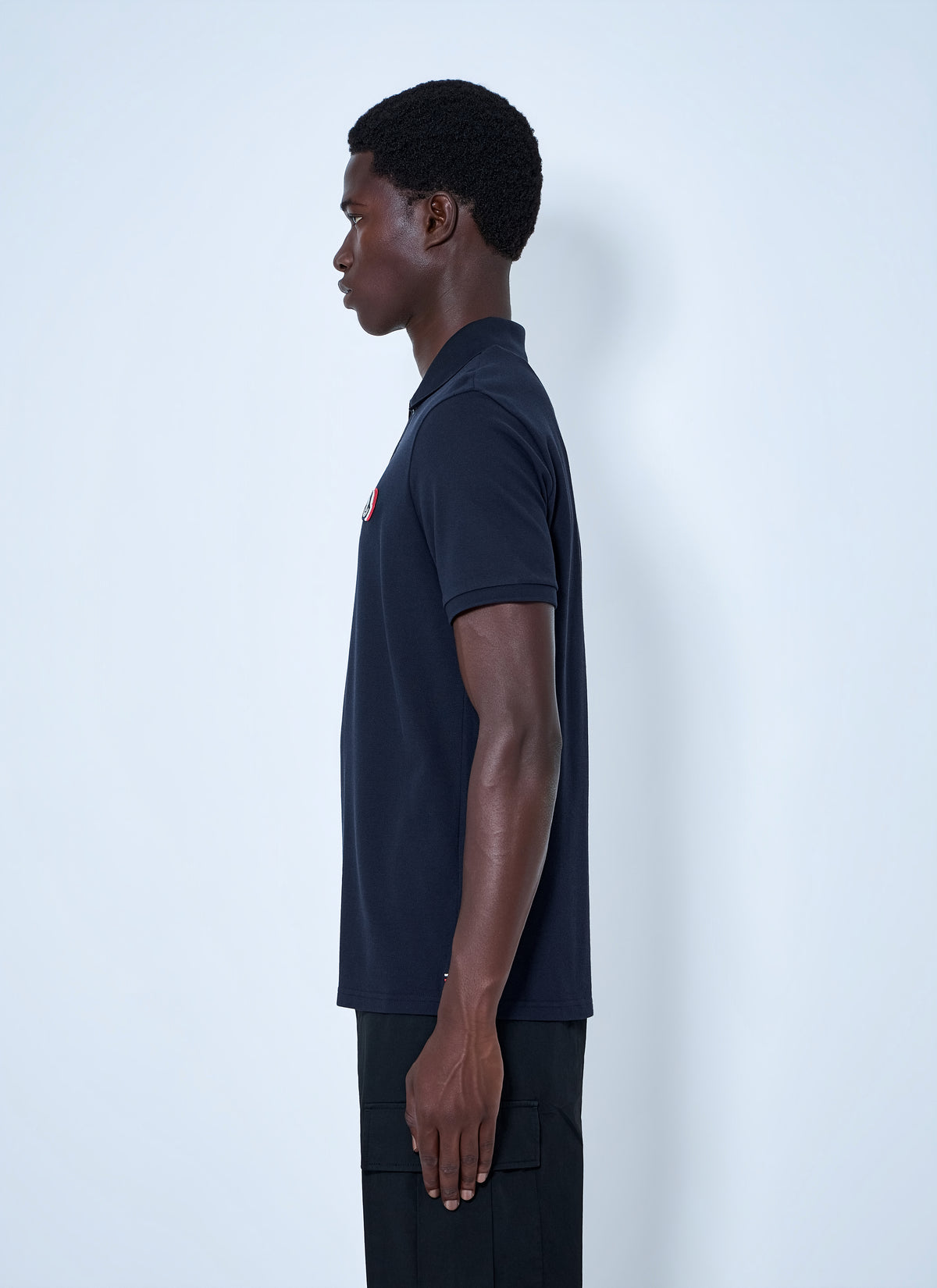 Moncler Men Polo Shirt With Embroidered Logo