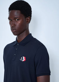 Moncler Men Polo Shirt With Embroidered Logo