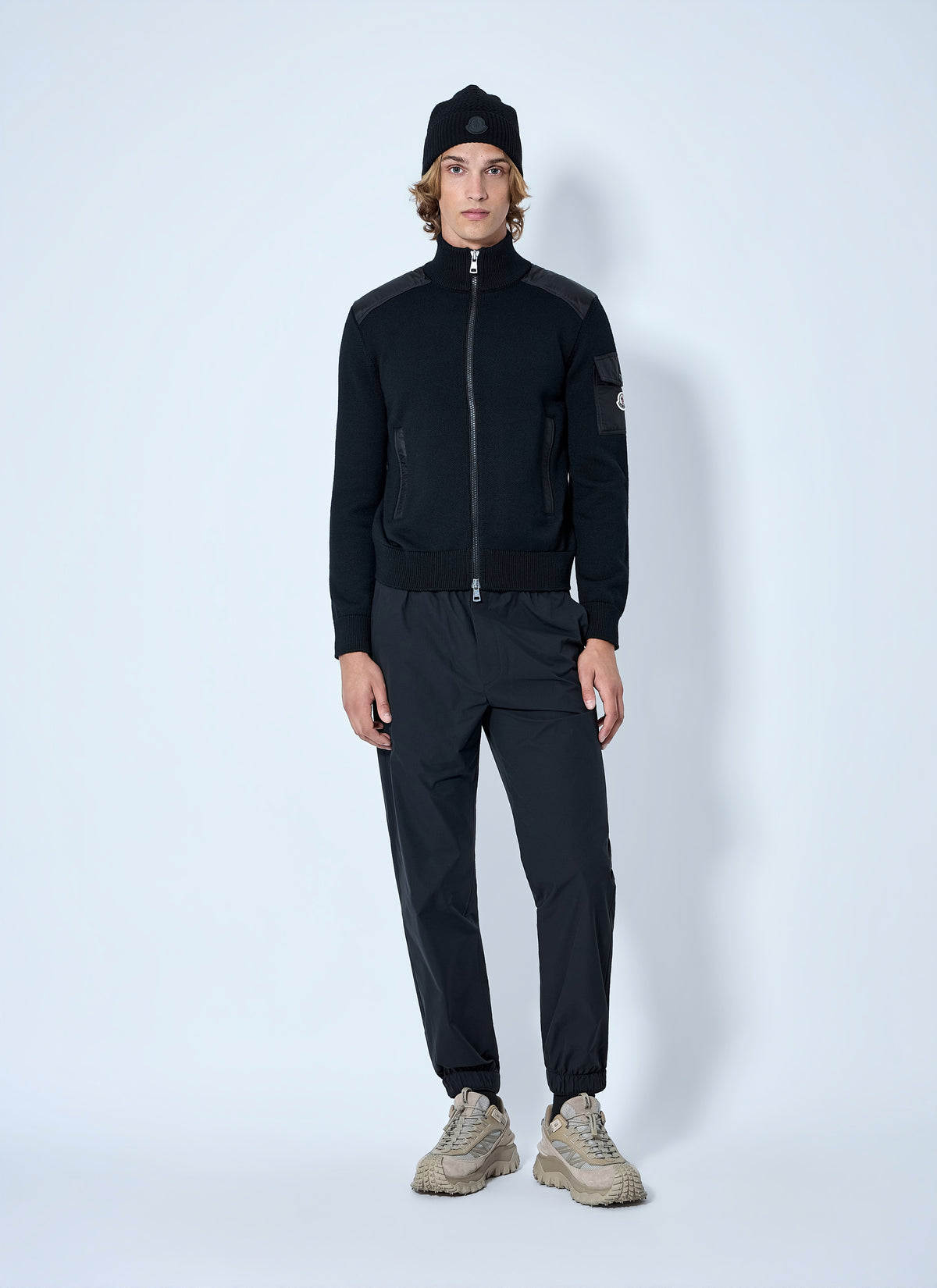 Moncler Men Zip-Up High-Neck Sweater