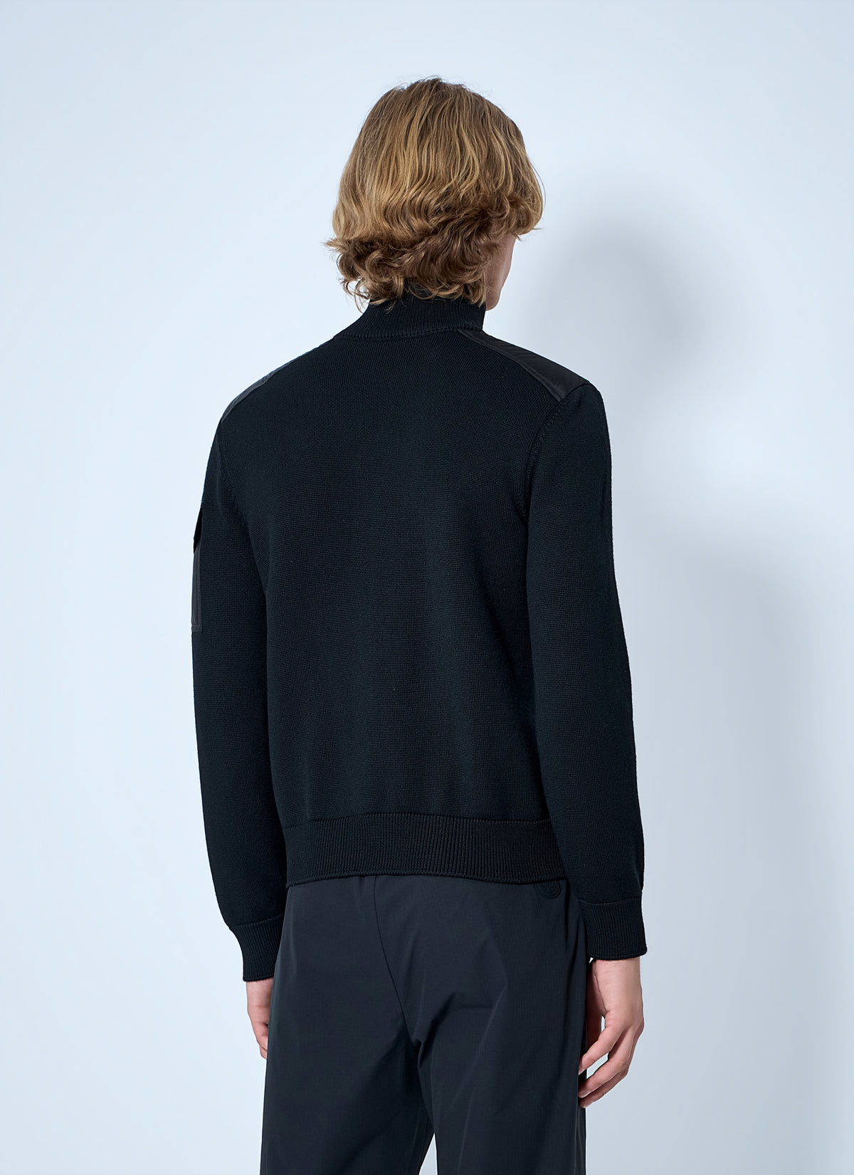 Moncler Men Zip-Up High-Neck Sweater