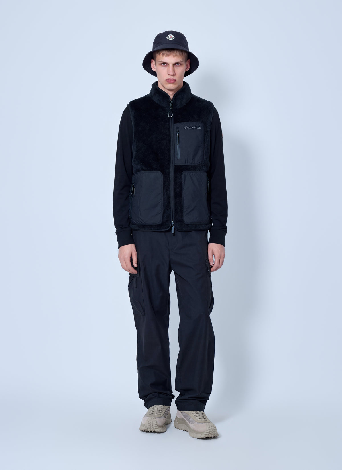 Moncler Moncler Men Teddy Fleece Reversible Down Gilet