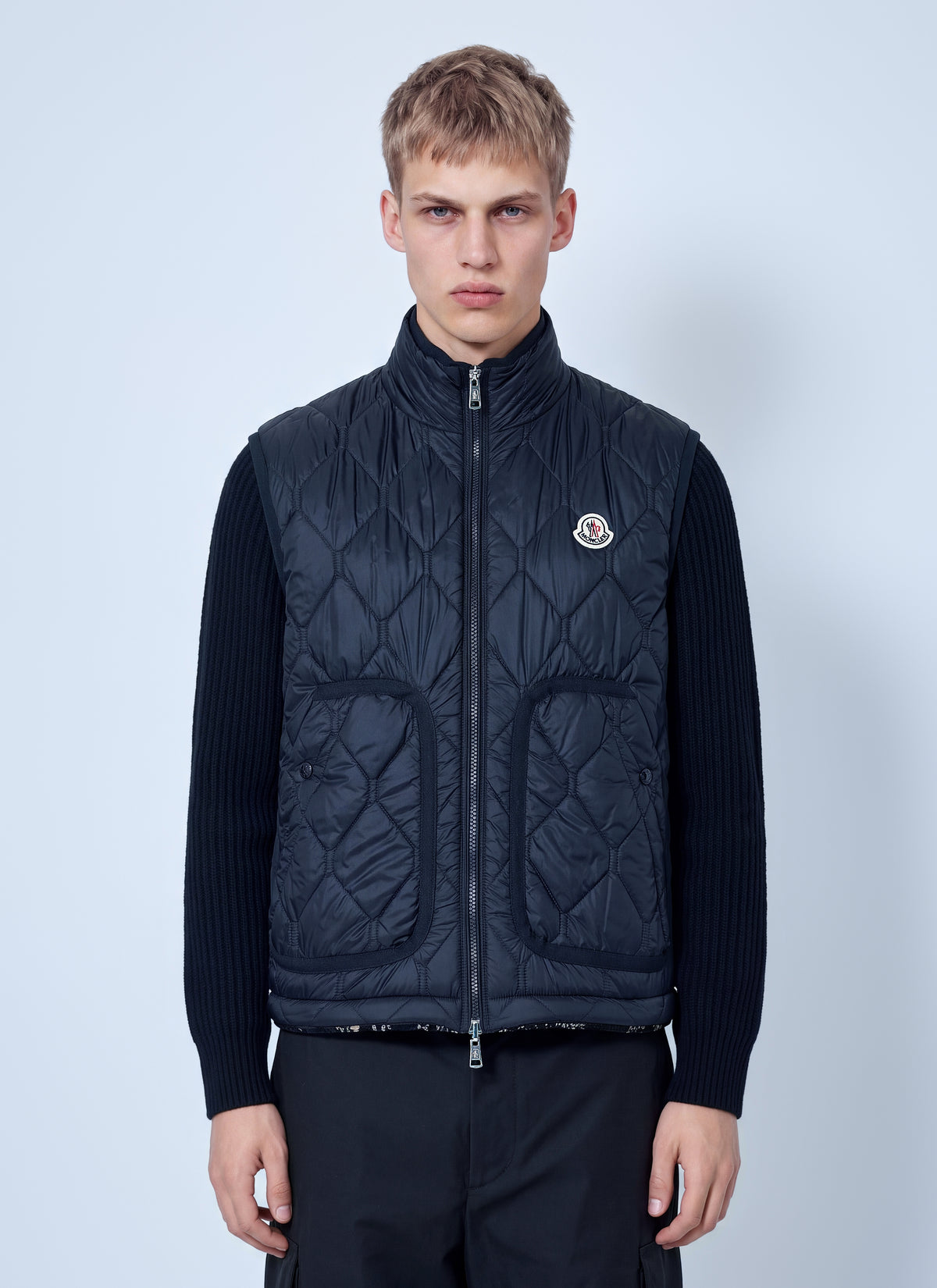 Moncler Men Reversible Paisley Print Padded Teddy Gilet