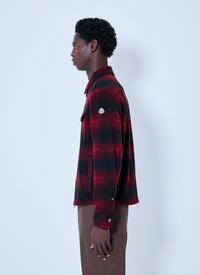 Moncler Men Checked Zip-Front Jacket