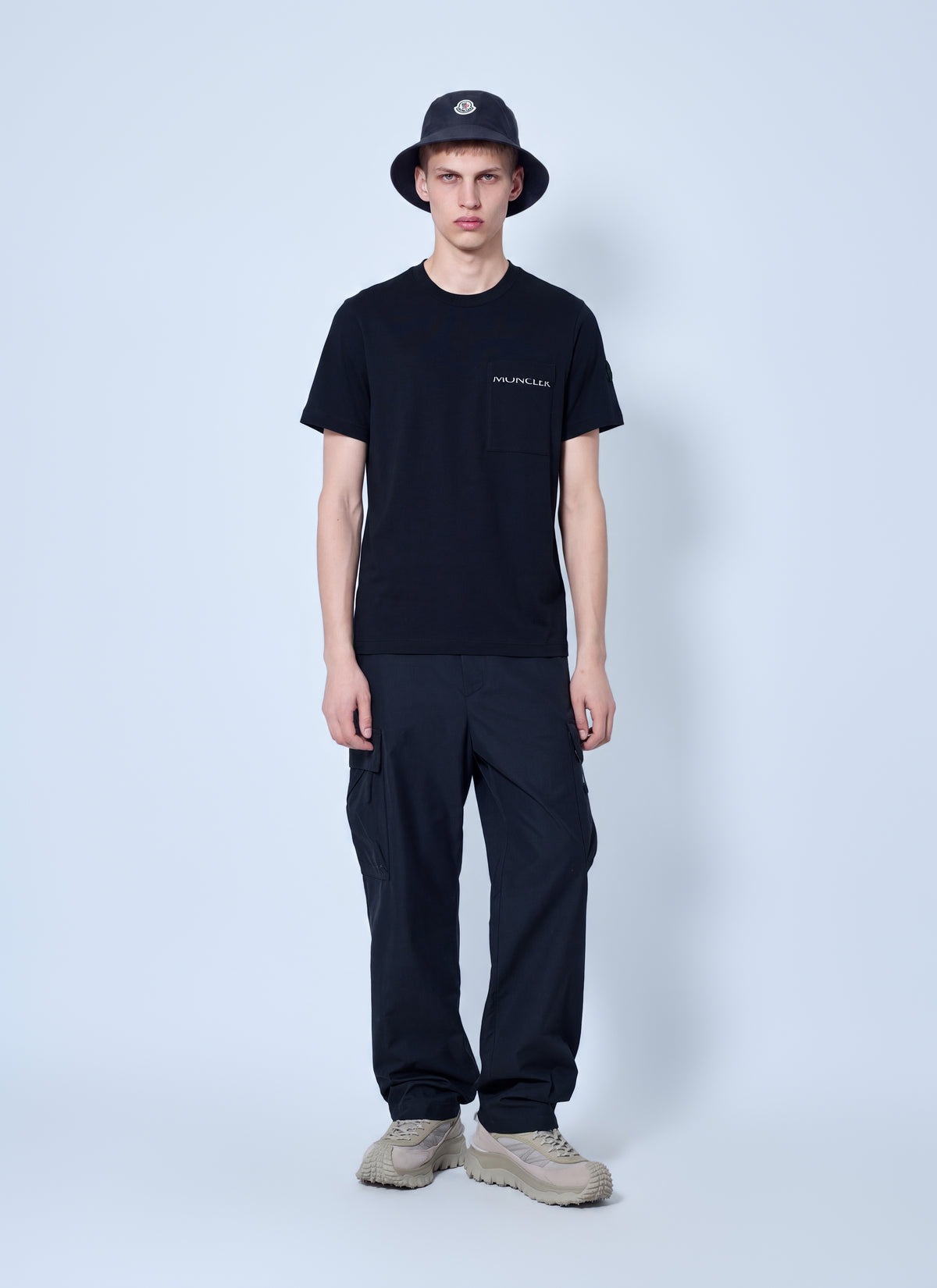 Moncler Men Logo Cotton Jersey T-Shirt