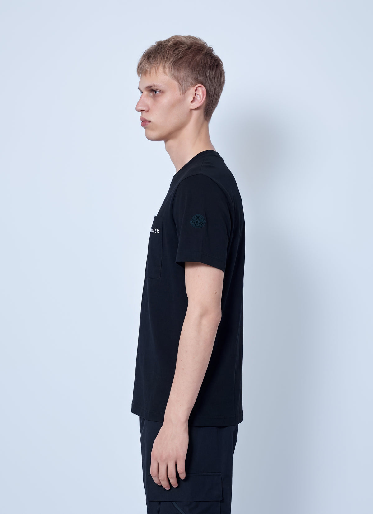 Moncler Men Logo Cotton Jersey T-Shirt