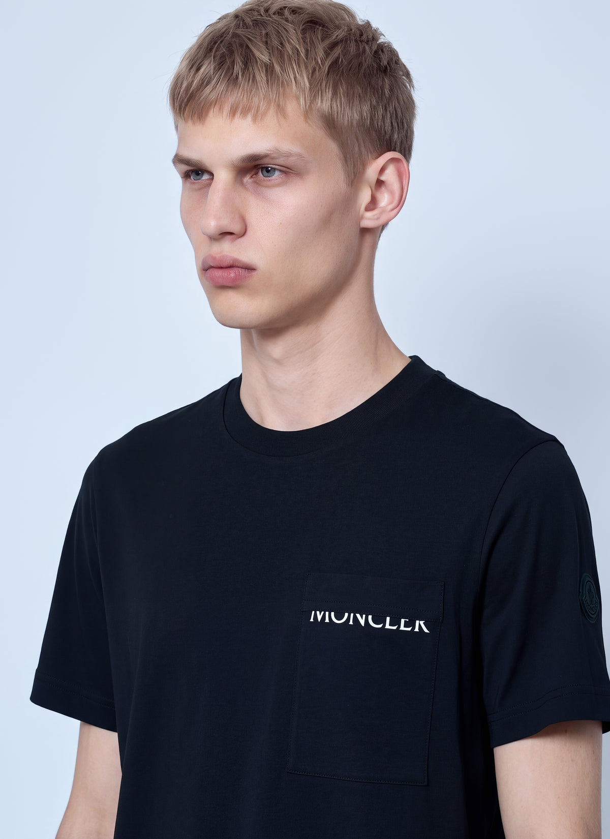 Moncler Men Logo Cotton Jersey T-Shirt