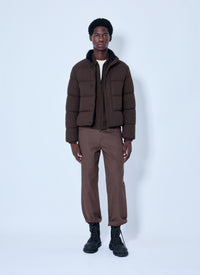 Moncler Men Oronte Cotton Flannel Short Down Jacket
