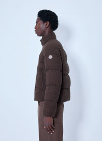 Moncler Men Oronte Cotton Flannel Short Down Jacket