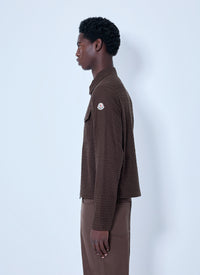 Moncler Men Checked Zip-Up Jacket