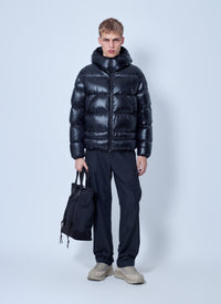 Moncler Men Anapo Hooded Mid-Length Down Jacket