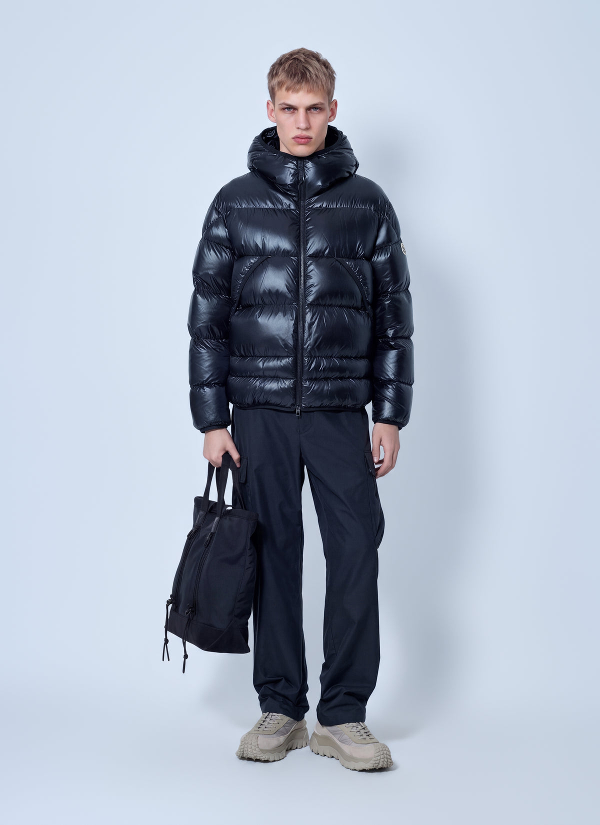 Moncler Men Anapo Hooded Mid-Length Down Jacket