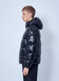 Moncler Men Anapo Hooded Mid-Length Down Jacket