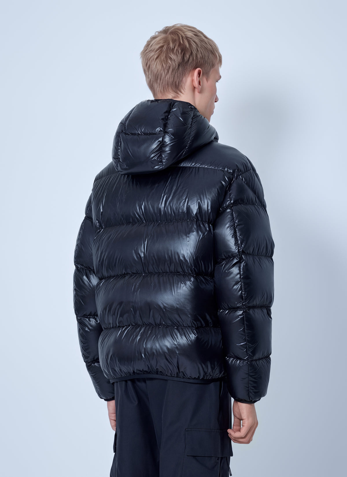 Moncler Men Anapo Hooded Mid-Length Down Jacket