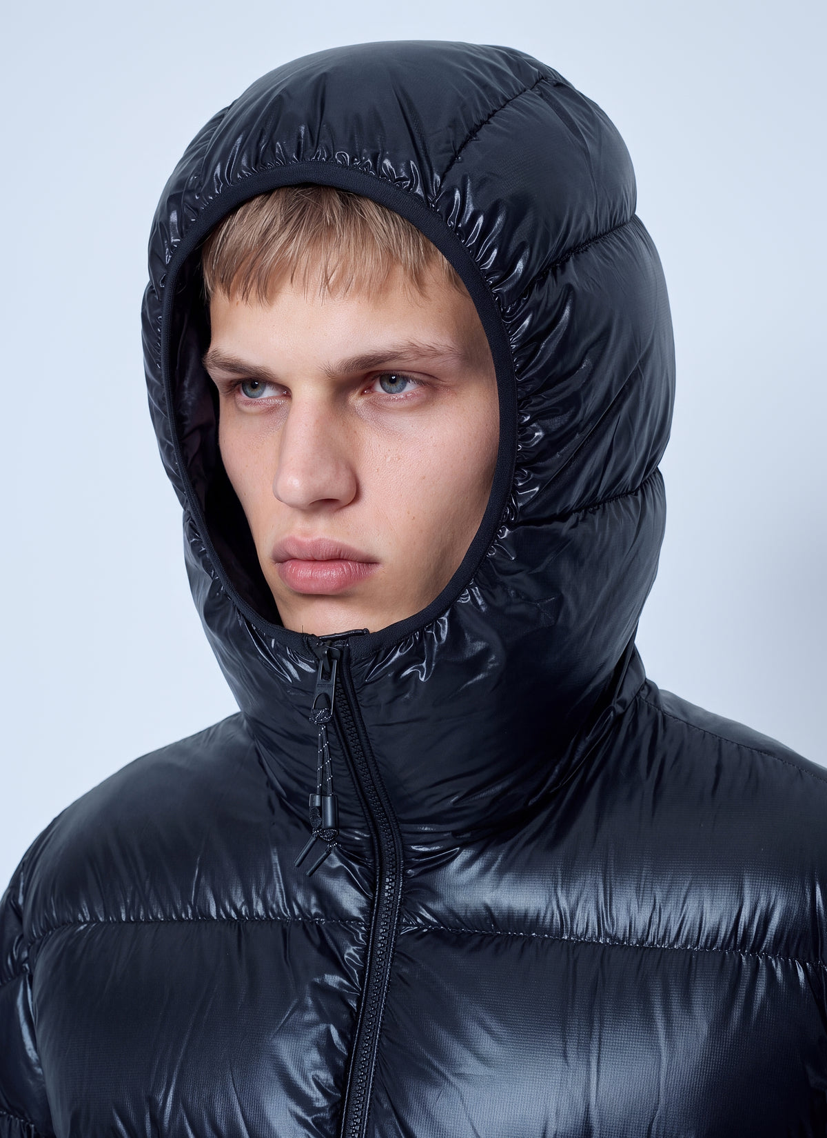 Moncler Men Anapo Hooded Mid-Length Down Jacket