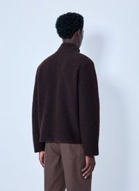 Moncler Men Fleece Pullover With Snap Fastening