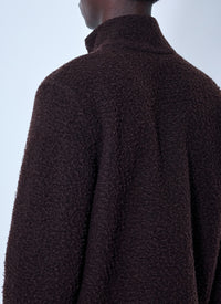 Moncler Men Fleece Pullover With Snap Fastening