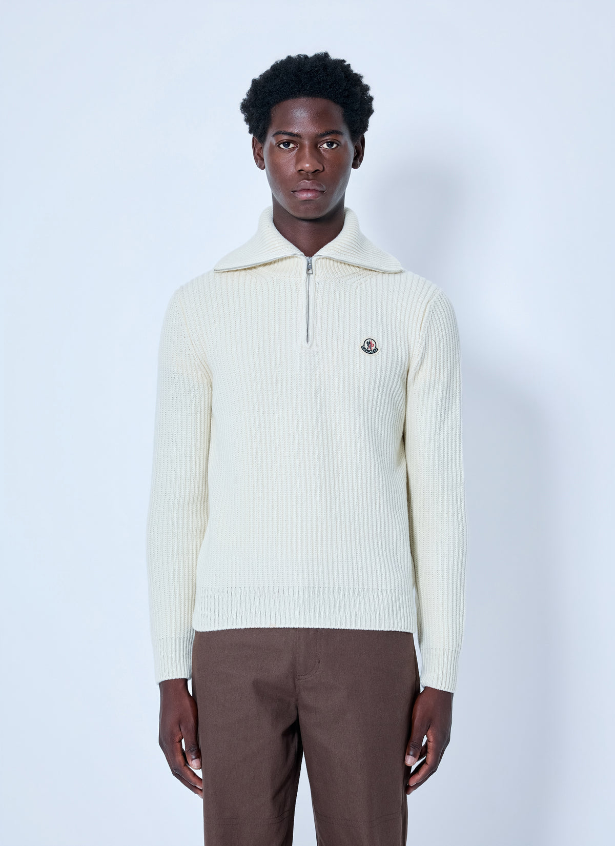 Moncler Men Ribbed Cotton Sweater