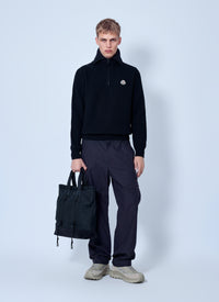 Moncler Men Logo Rib Wool Turtleneck