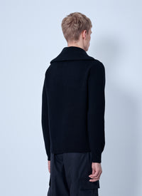 Moncler Men Logo Rib Wool Turtleneck
