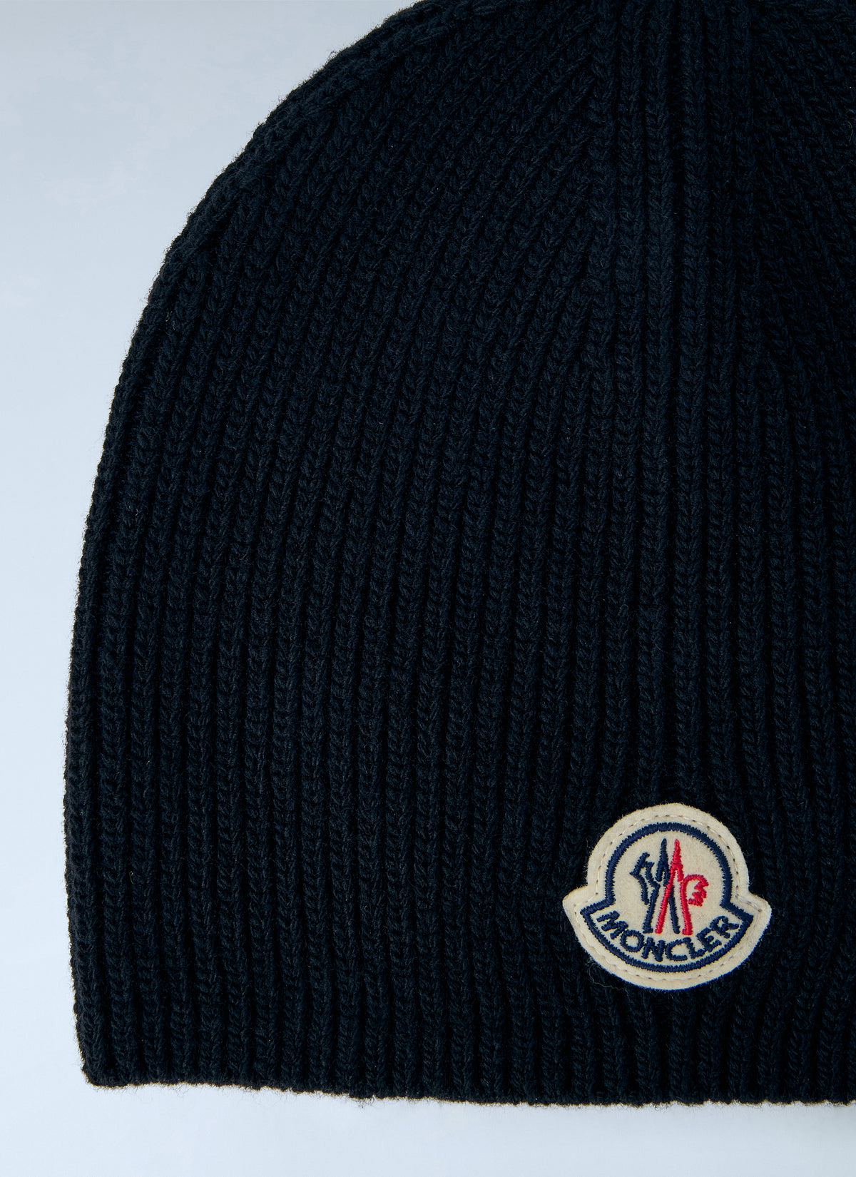 Moncler Moncler Men Ribbed Wool Beanie Hat