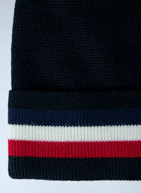 Moncler Men Logo Patch Knit Beanie