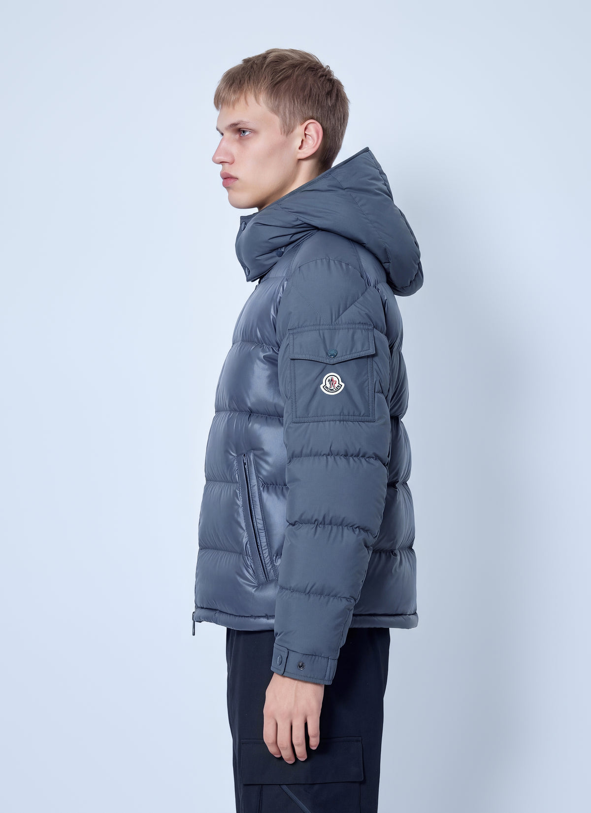 Moncler Men Maya Hooded Short Down Jacket