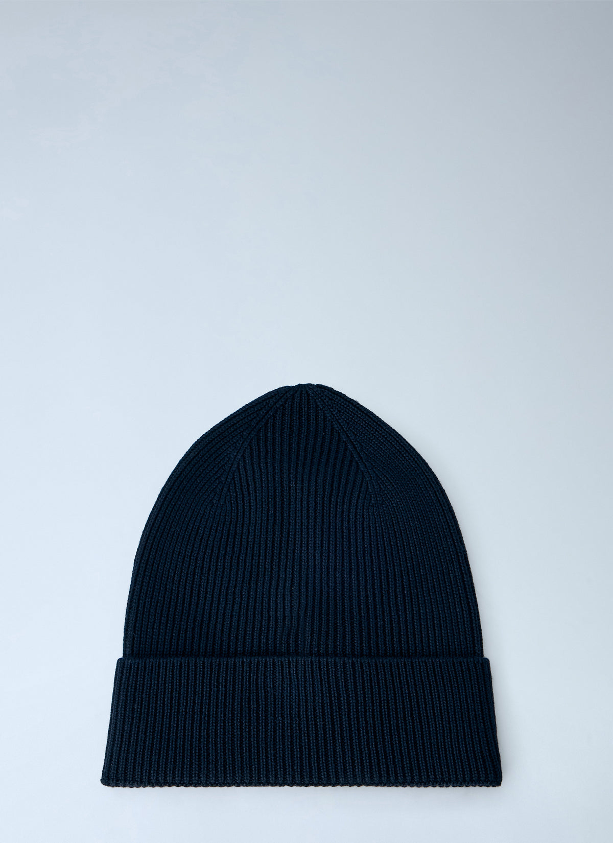 Moncler Men Ribbed Knit Beanie With Logo Patch